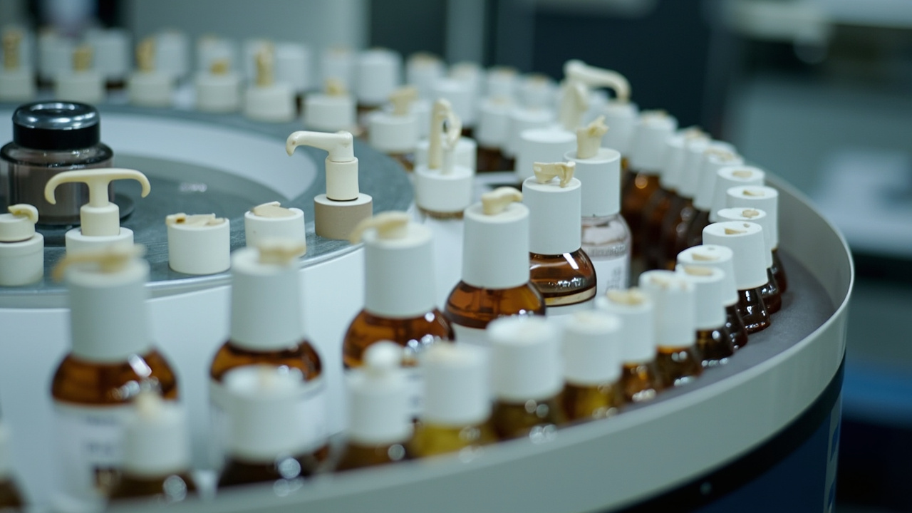 Cosmetic Industry Parts Feeding: Caps, Pumps & Applicator Solutions